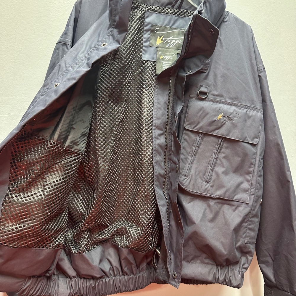 Frogg Toggs Hellbender Wading Jacket Mens Large Navy Waterproof Fishing 221202 - Picture 11 of 13
